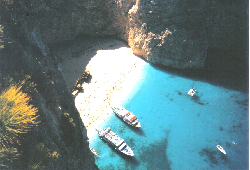 A praia de Navagio