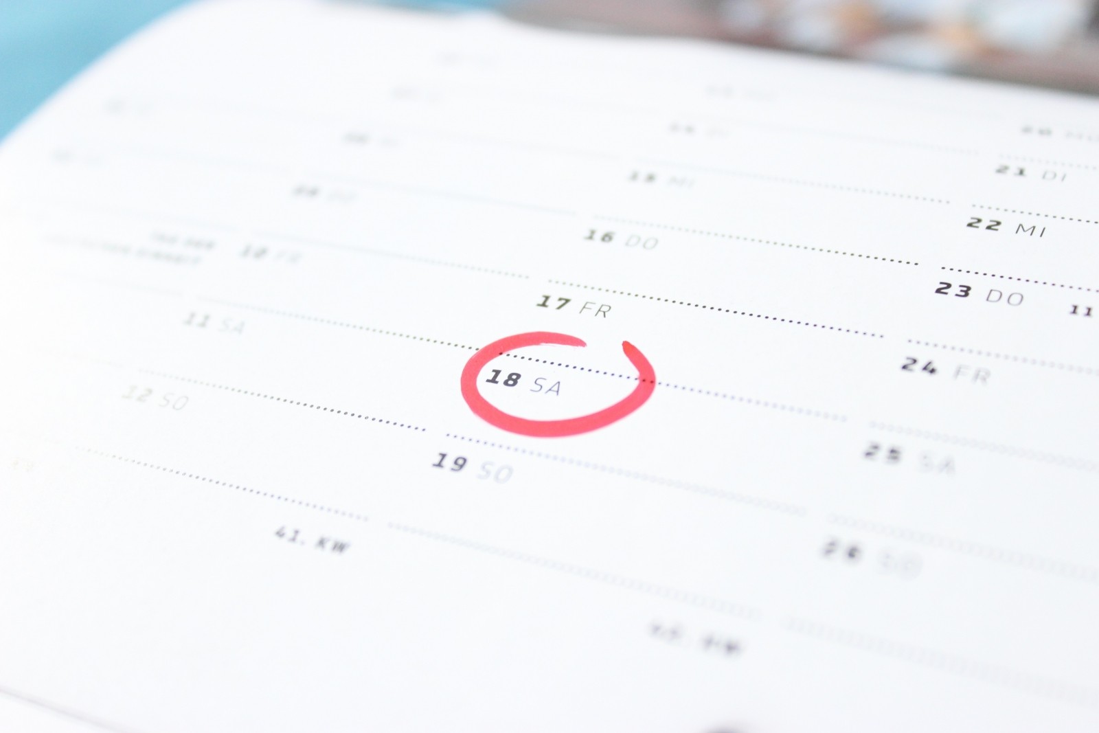 Agenda de agosto na Europa